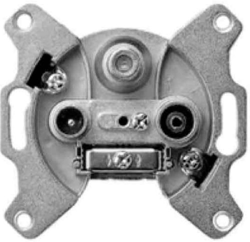 Розетка TV+R+SAT Проходная без накладки без рамки Jung 3-м. фото Розетка TV+R+SAT Проходная без накладки без рамки Jung 3-м. картинка